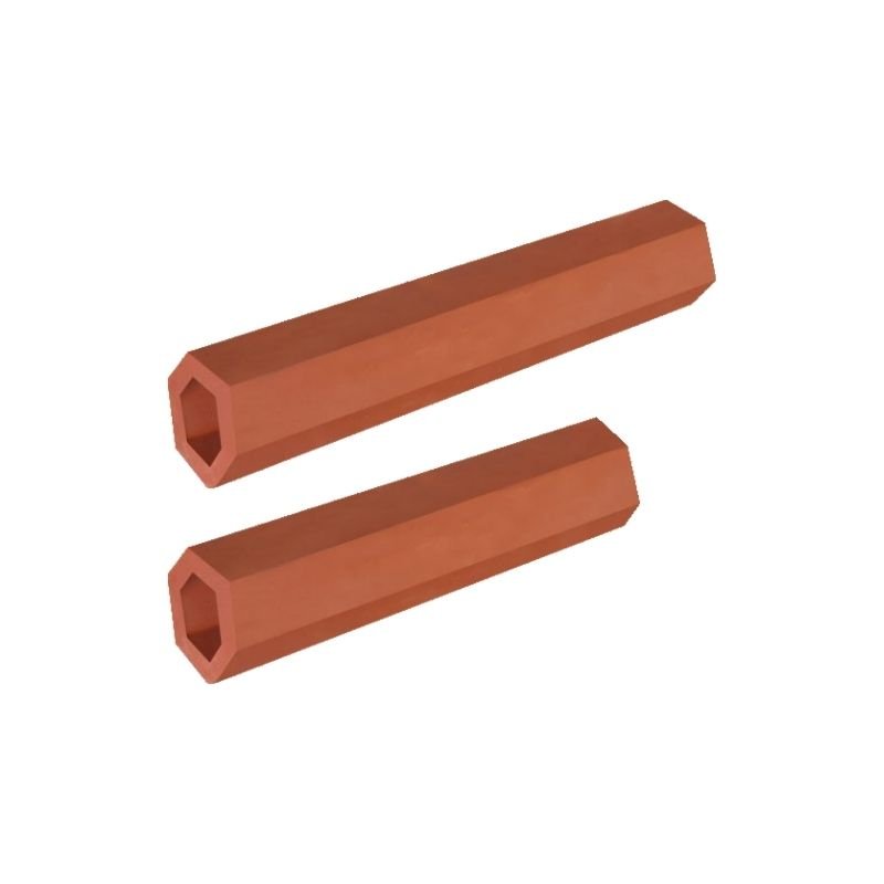 Hexagon Pipe Terracotta jali