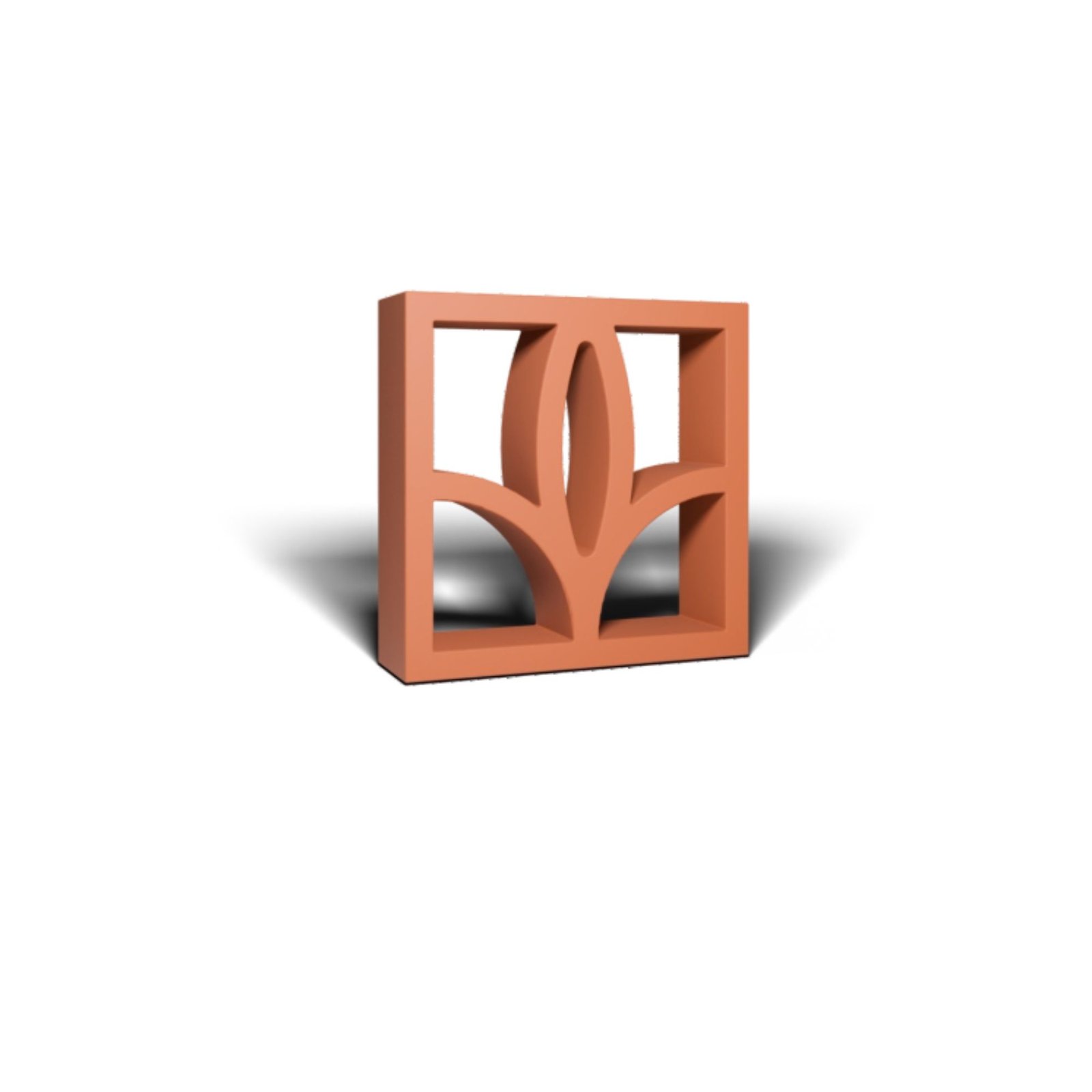 Lily terracotta jali / Lily Breeze Block