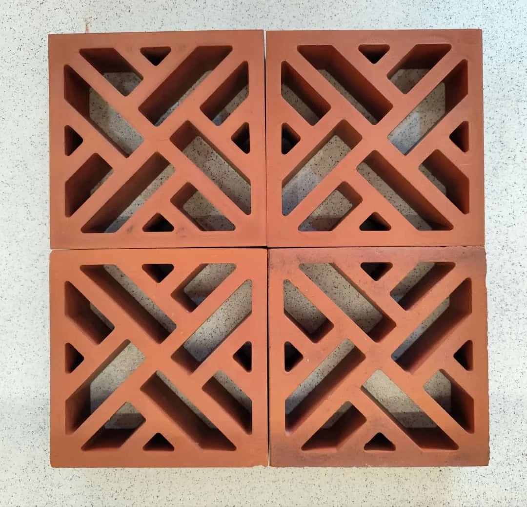Zebra terracotta jali / Zebra Breeze Block