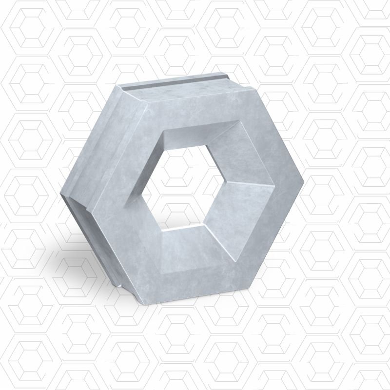 Sastkon concrete jaali / 6 Hexa Breeze Block