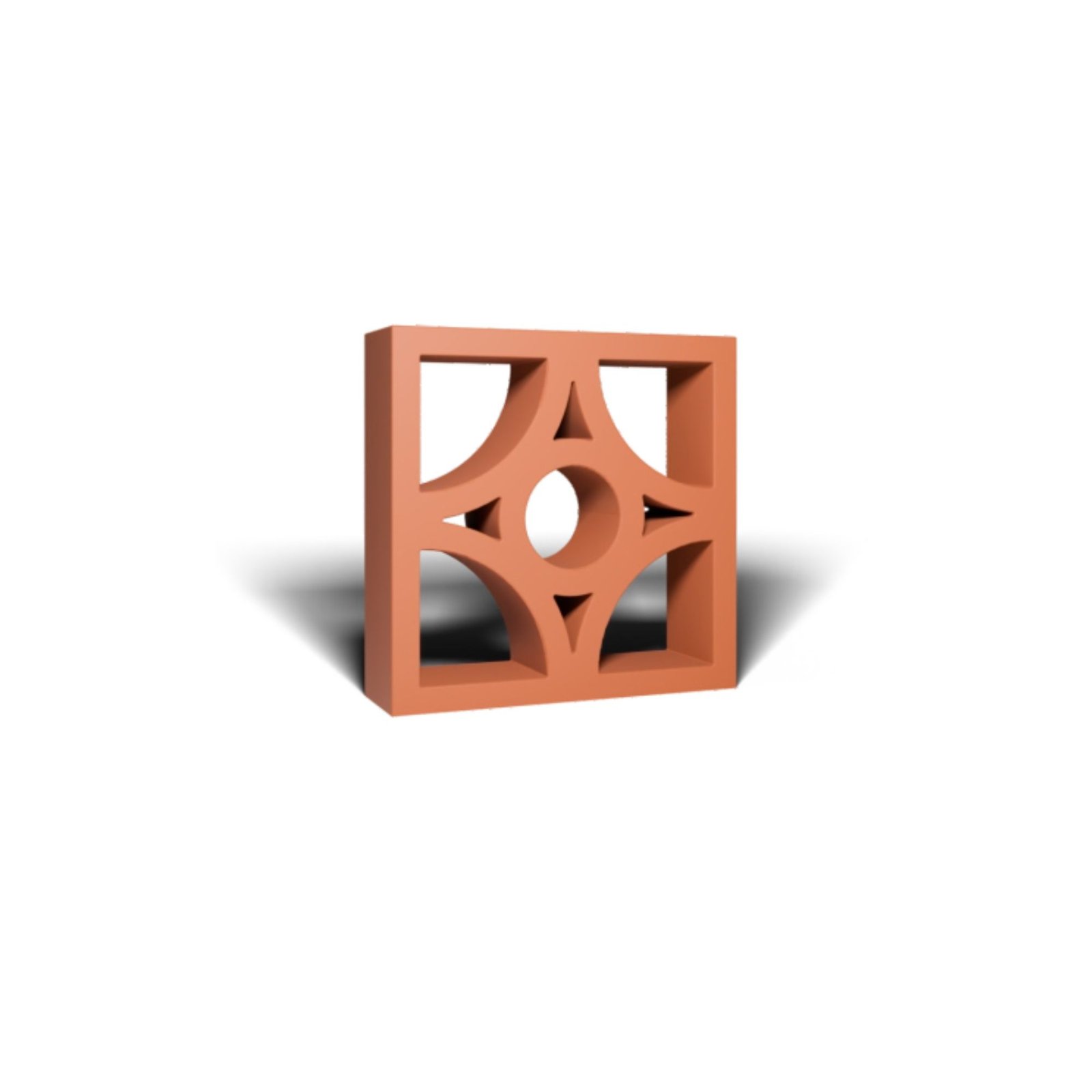 Opal kitkat terracotta jali / Opal Breeze Block